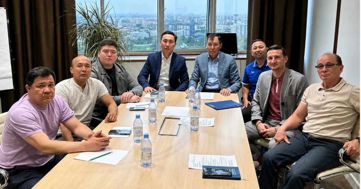 Today, First Vice President of the Volleyball Federation Arman Kabesov paid a working visit to Almaty